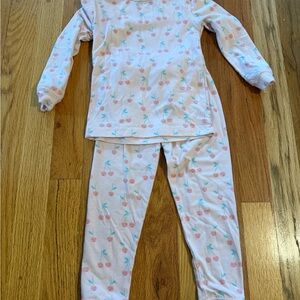 Copper Pearl Cherry Print 12 Months Pajamas